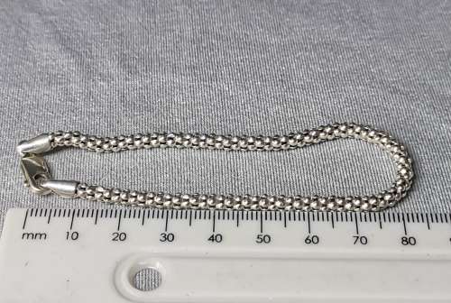 Silver Popcorn Bracelet