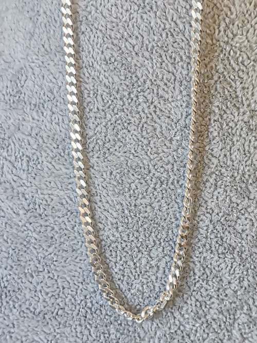 Silver Curb Chain