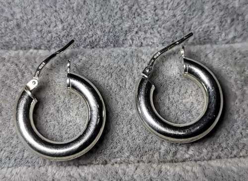 Silver Hoop Earrings