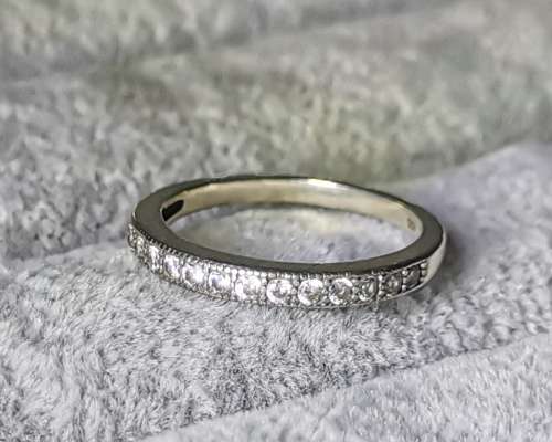 DISCOUNT!!! Silver Half-Eternity Ring