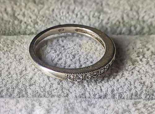 DISCOUNT!!! Silver Half-Eternity Ring