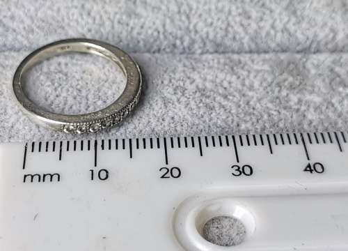 DISCOUNT!!! Silver Half-Eternity Ring