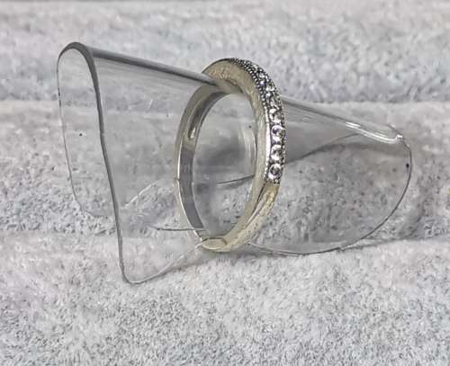 DISCOUNT!!! Silver Half-Eternity Ring