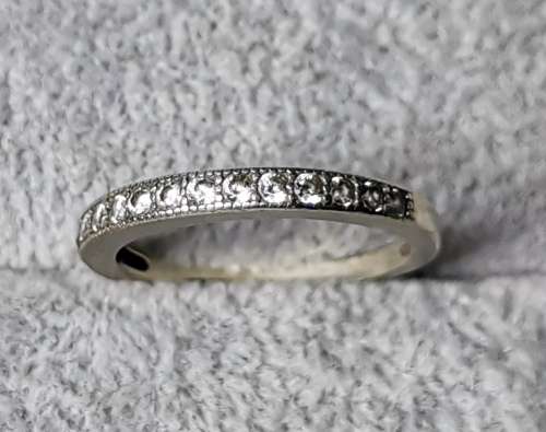 DISCOUNT!!! Silver Half-Eternity Ring