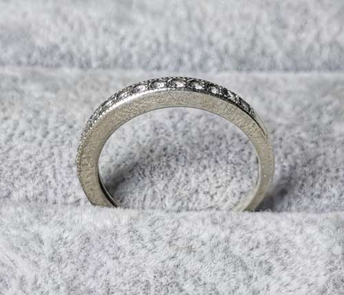 DISCOUNT!!! Silver Half-Eternity Ring