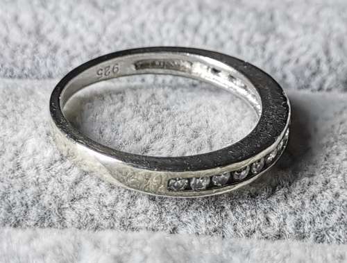 DISCOUNT!!! Silver Half-Eternity Ring
