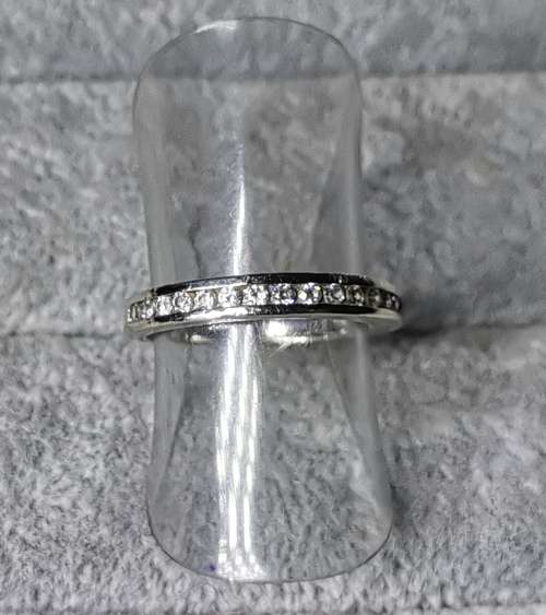 DISCOUNT!!! Silver Half-Eternity Ring