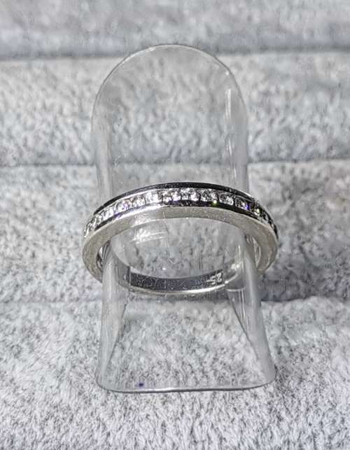 DISCOUNT!!! Silver Half-Eternity Ring