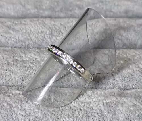 DISCOUNT!!! Silver Half-Eternity Ring