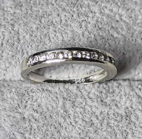 DISCOUNT!!! Silver Half-Eternity Ring