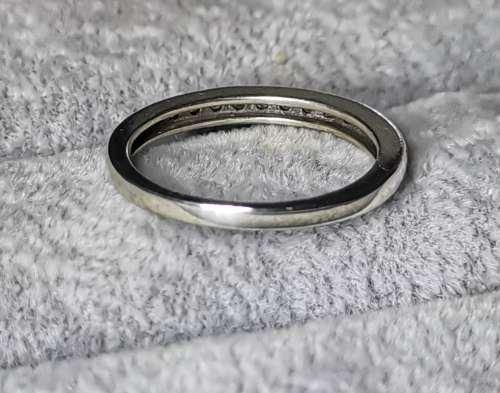 Silver Half Eternity Ring
