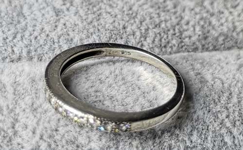 Silver Half Eternity Ring