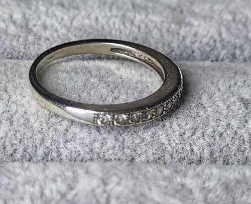 Silver Half Eternity Ring