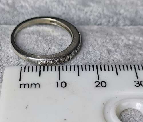 Silver Half Eternity Ring