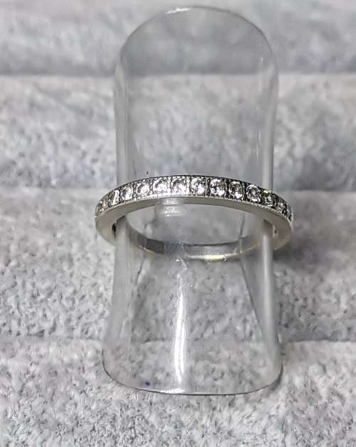 Silver Half Eternity Ring