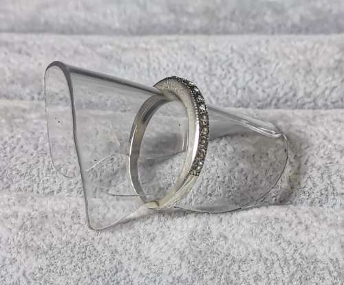 Silver Half Eternity Ring