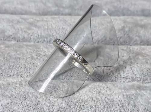 Silver Half Eternity Ring