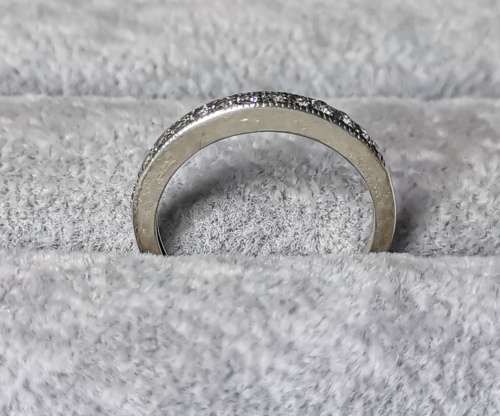 Silver Half Eternity Ring