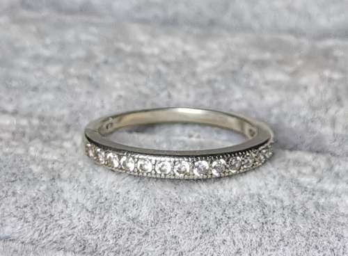 Silver Half Eternity Ring