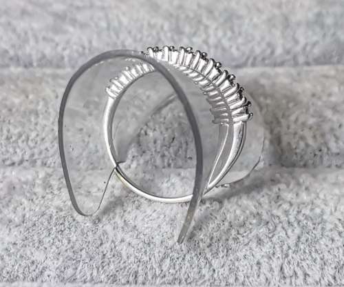 *R1 Auction* Silver Half Eternity Ring