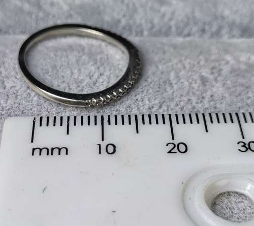 DISCOUNT!!! Silver half Eternity Ring