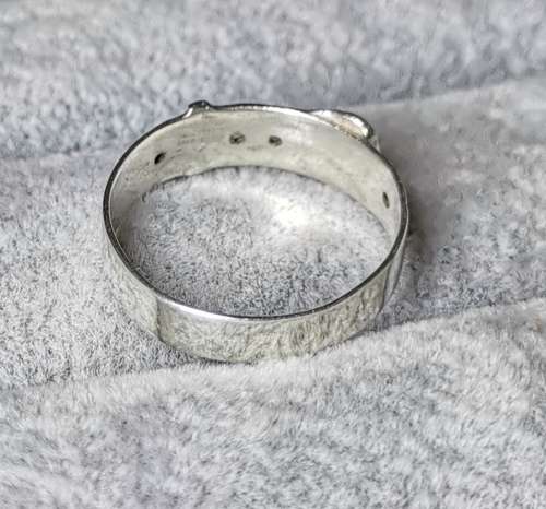 *R1 Auction* Silver Belt Ring
