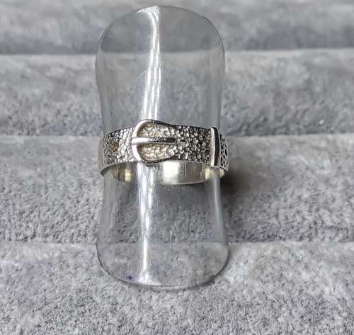 *R1 Auction* Silver Belt Ring