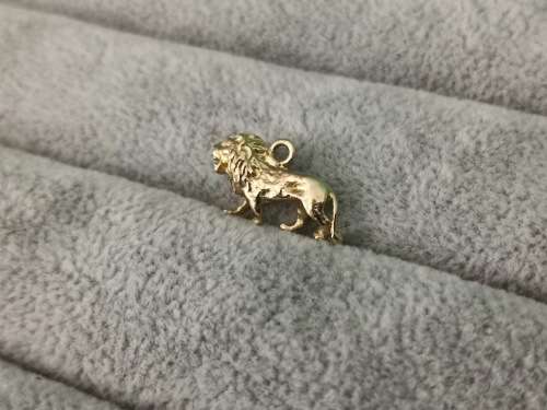 9ct Gold Lion Charm