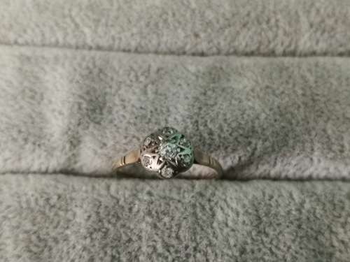 Old 9ct Gold Diamond Ring