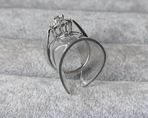 Silver Flower Ring