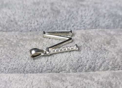 *R1 Auction* Silver `M` Pendant