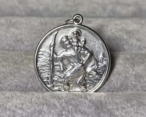 Stunning Silver St. Christopher Pendant