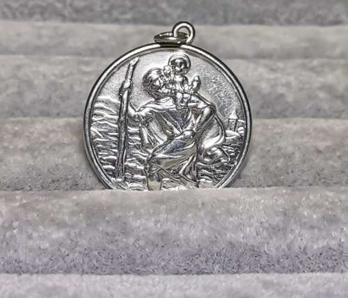 Stunning Silver St. Christopher Pendant