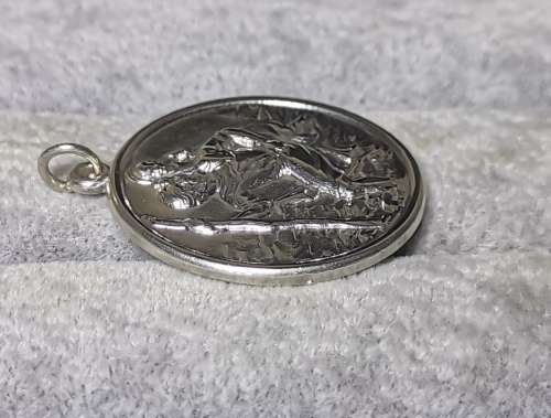 Stunning Silver St. Christopher Pendant
