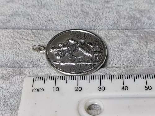 Stunning Silver St. Christopher Pendant