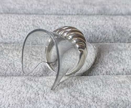 Patterned  Silver Ring