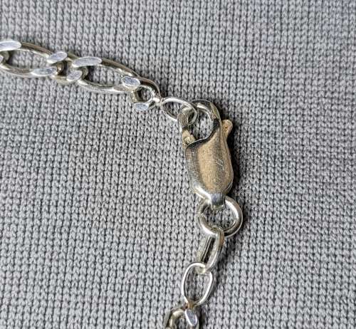 Silver Figaro Bracelet