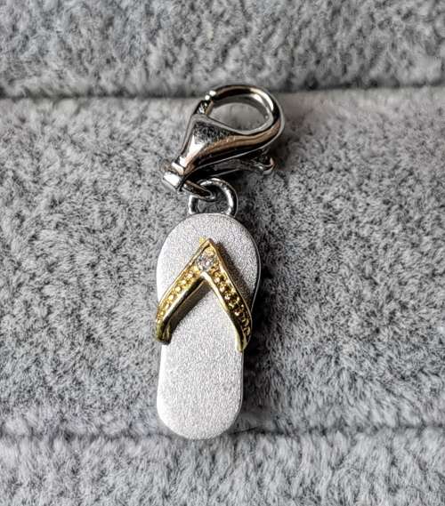 Silver Flip-Flop Charm
