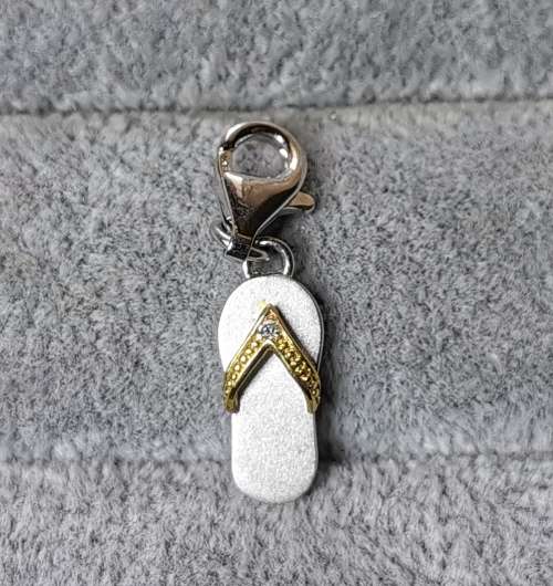 Silver Flip-Flop Charm