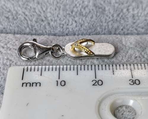 Silver Flip-Flop Charm