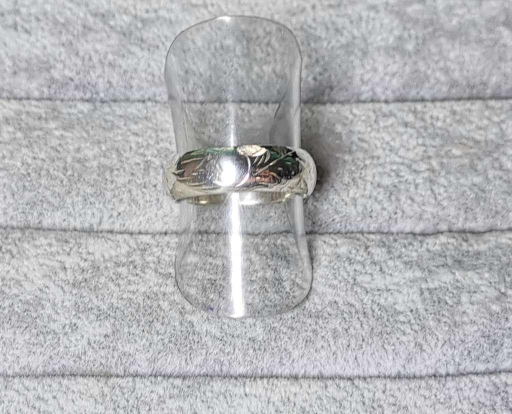 Detailed Silver Ring