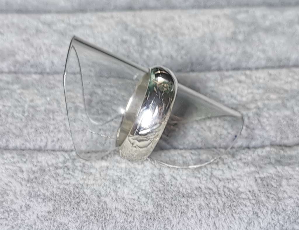 Detailed Silver Ring