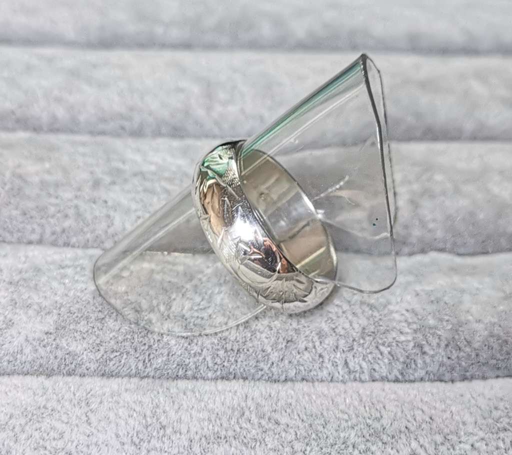 Detailed Silver Ring
