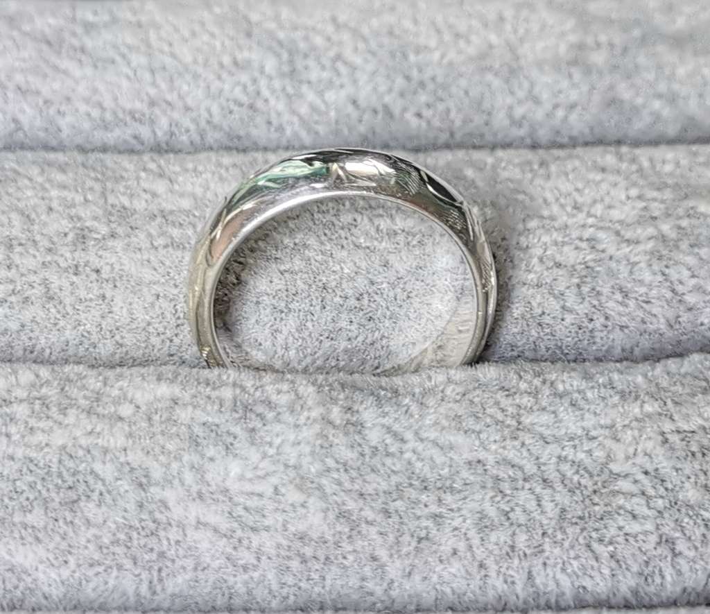 Detailed Silver Ring