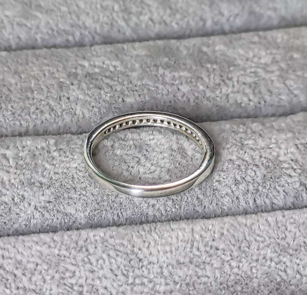 Silver Half Eternity Ring