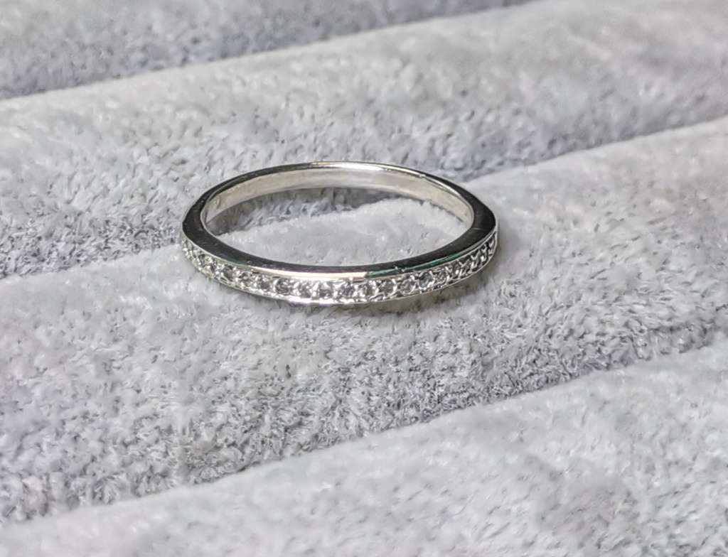 Silver Half Eternity Ring