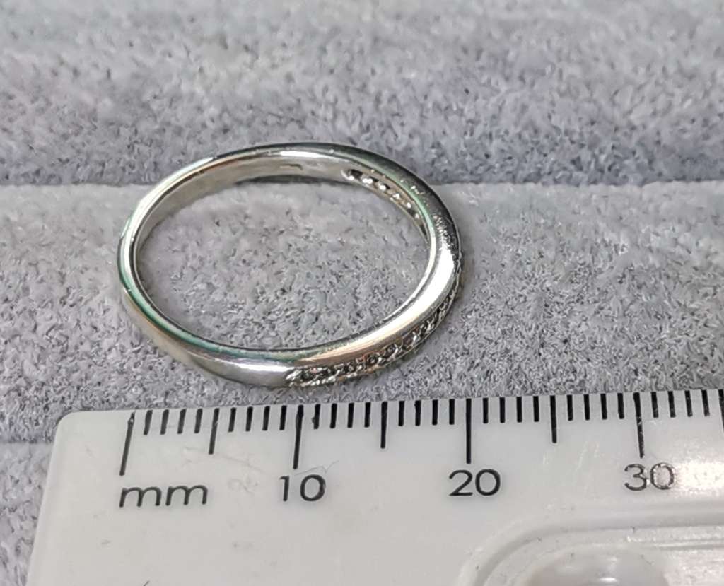 Silver Half Eternity Ring