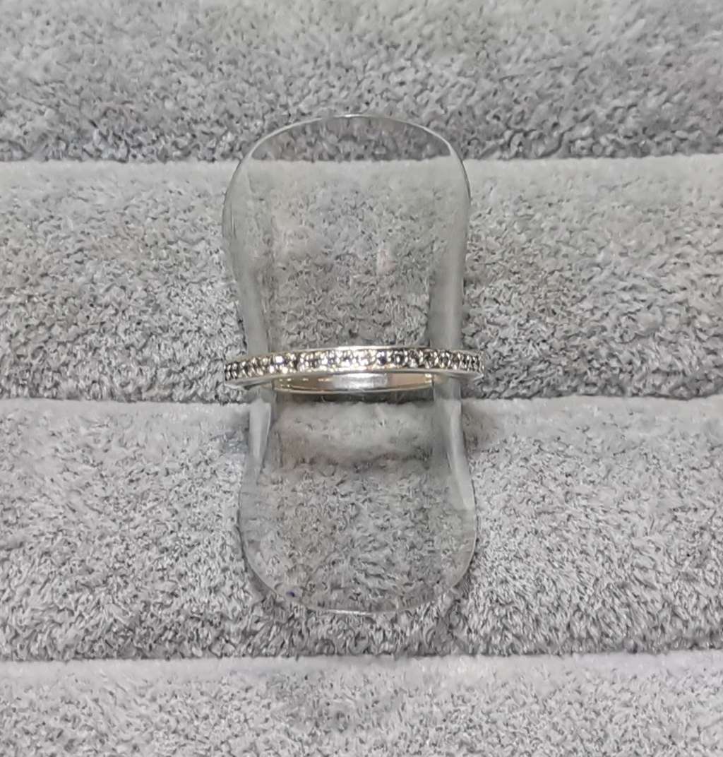 Silver Half Eternity Ring