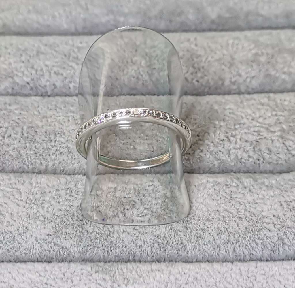 Silver Half Eternity Ring