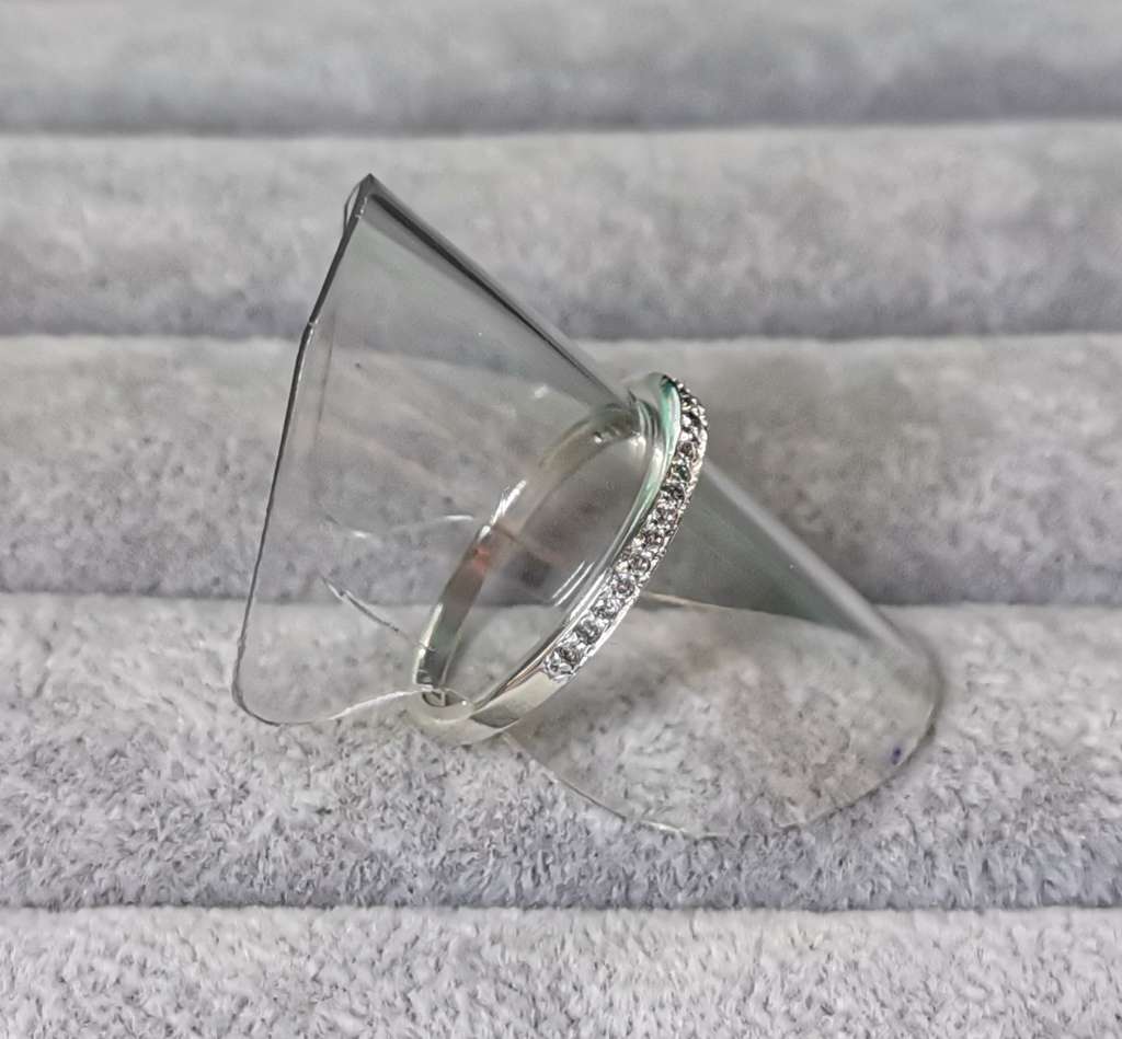 Silver Half Eternity Ring